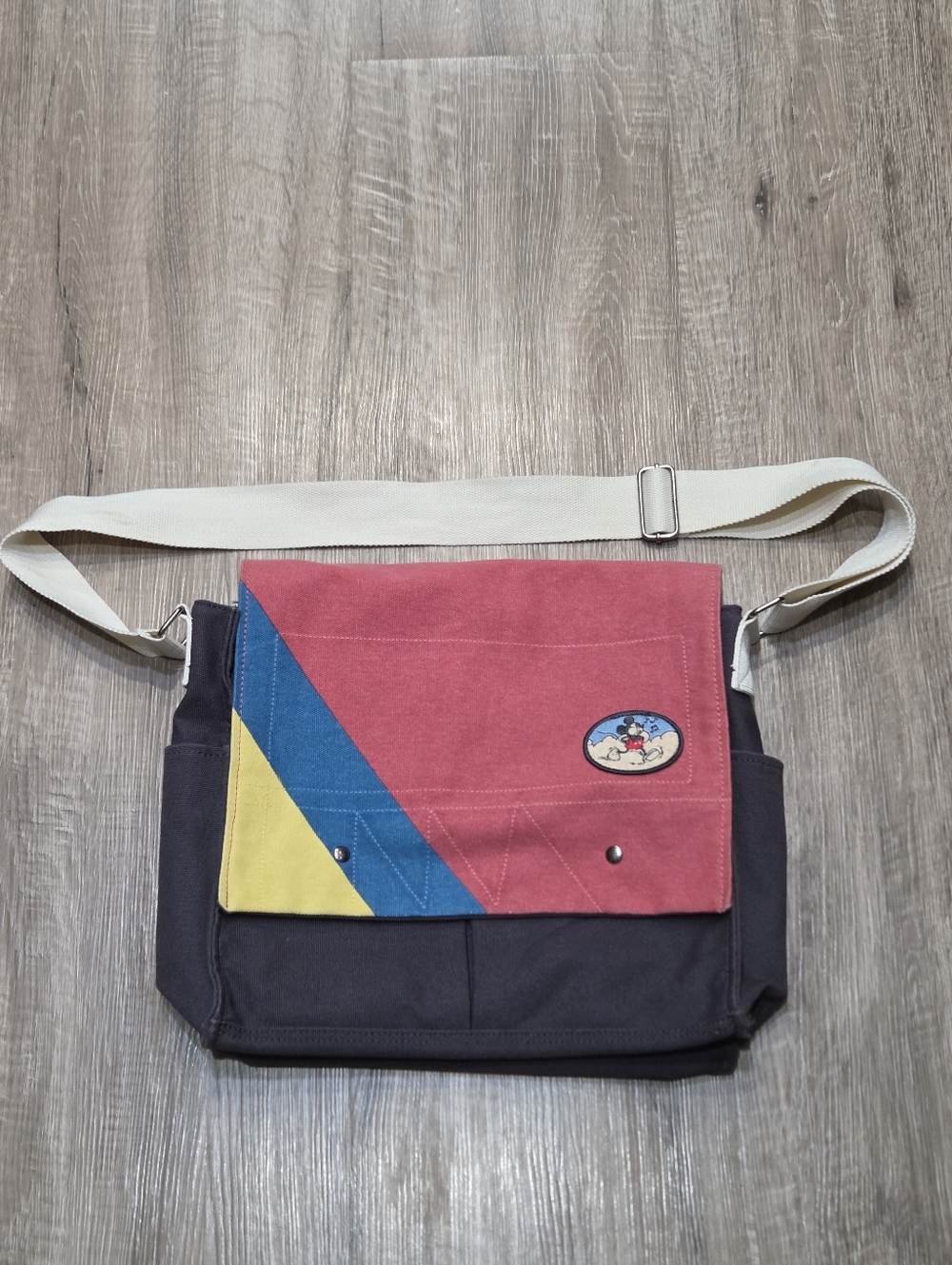Disney Mickey Mouse Retro Canvas Crossbody Messager Bag Pre-owned